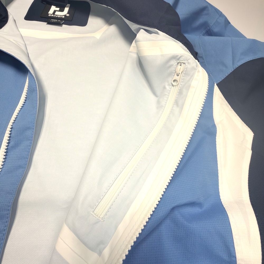FootJoy DryJoys HydroLite Golf Jacket Mens XL Blue North South - Picture 7 of 11
